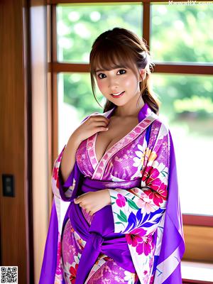 A naked asian woman posing on a bed.
