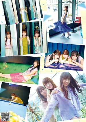 A magazine with a cover of a group of young women.