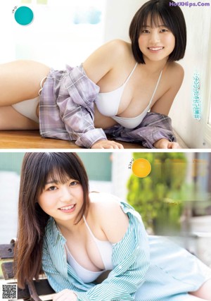 A woman in a white bikini laying on the ground.